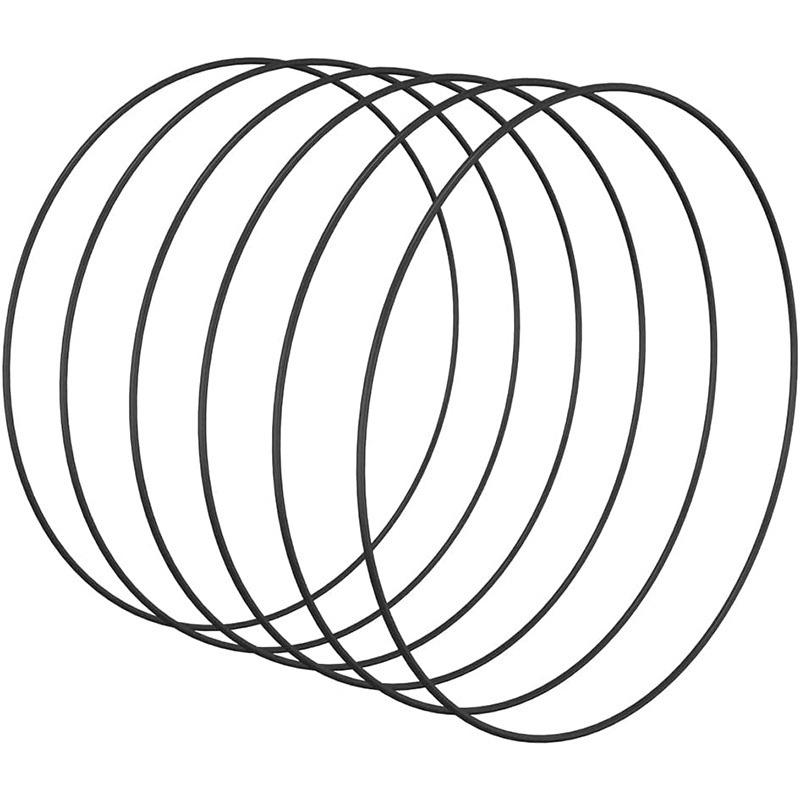 1PC Iron Hoops DIY Craft Metal Ring Black Wedding Wreath Handmade Iron Flower Rings Gold Party Decoration