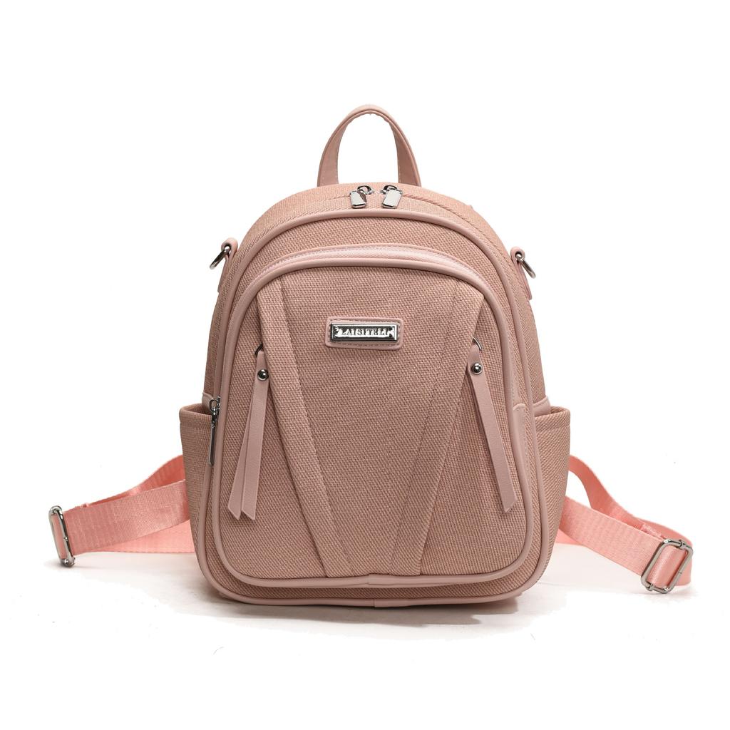 Women's Backpack Leather Large Capacity Double Backpack Backpack Simple Versatile and Fashionable