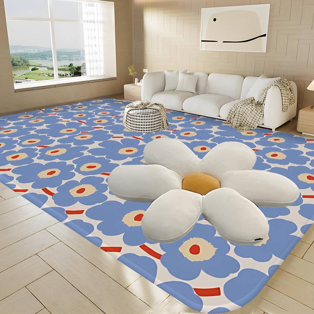 M-Marimekko-U-Unikko Цветы Коврики для Комнаты Ретро Множественный Выбор Ковер для Гостиной Кухни Нескользящий Приветственный Коврик