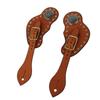1 Pair Spur Strap Western Retro Horse Spur Strap with Buckle for Horse Training Protective