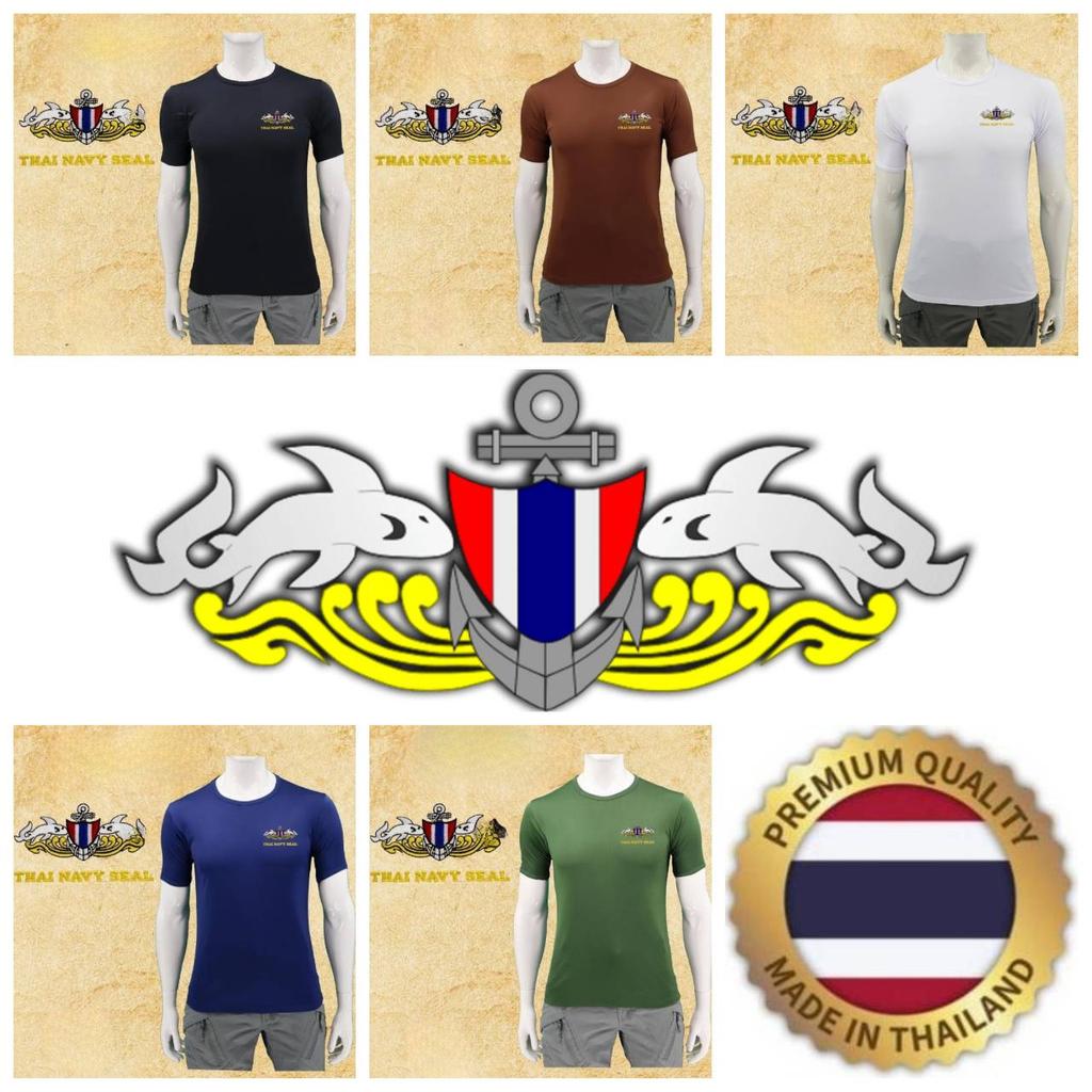 Футболка Thai Navy Seal Military Shark Soldier Thailand Майка с круглым вырезом и коротким рукавом с вышитым логотипом для мужчин и женщин унисекс