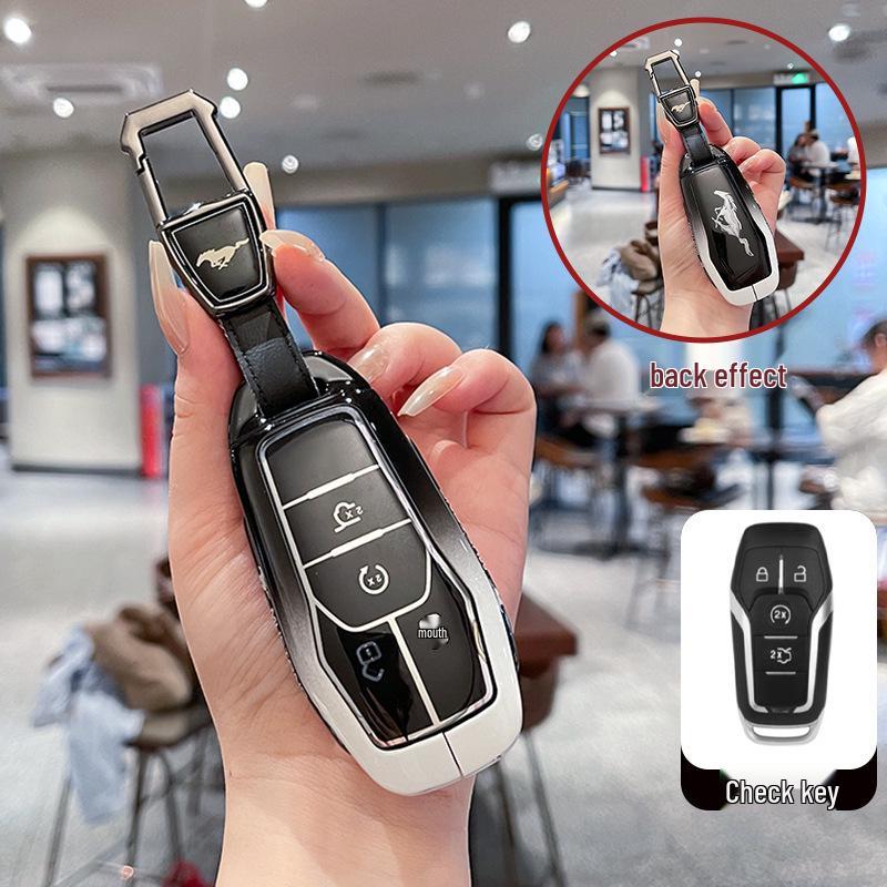 Compatible Smart and Remote Key Shells for Ford Edge, Mondeo, Taurus, and Lincoln Mustang.