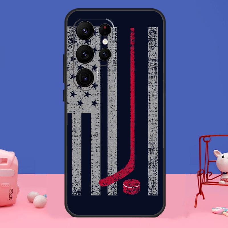 Чехол для телефона Samsung Galaxy S24 Ultra S23 S22 S21 S20 FE Note 20 S8 S9 S10 Note 10 Plus с рисунком шайбы для хоккея