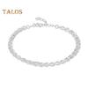 Women Bracelet Hollow Out Adjustable Length Retro Style Silver Plated Anti-rust Prom Daily Dating Wrist Chain Lady Jewelry Birthday Present