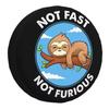 1Pcs Custom Car Spare Tire Cover PU Leather Not Fast Not Furious For Suzuki Jimny Toyota Jeep Wheel Covers 4x4 4wd Accessories