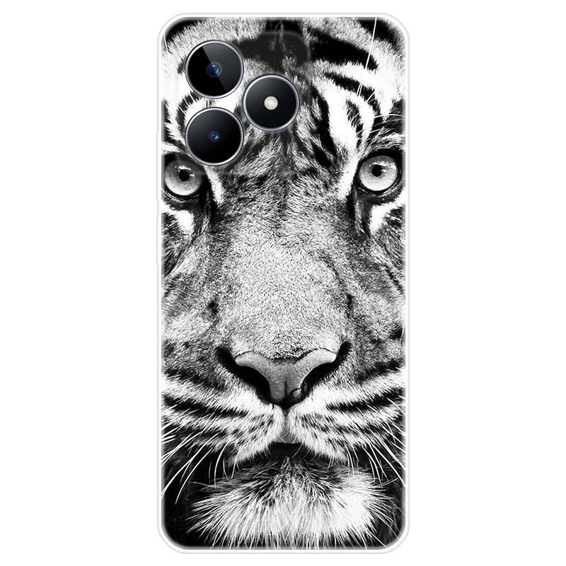 Для Realme C51 Корпус Окрашенная задняя крышка из ТПУ Мягкий силиконовый чехол Realme C51