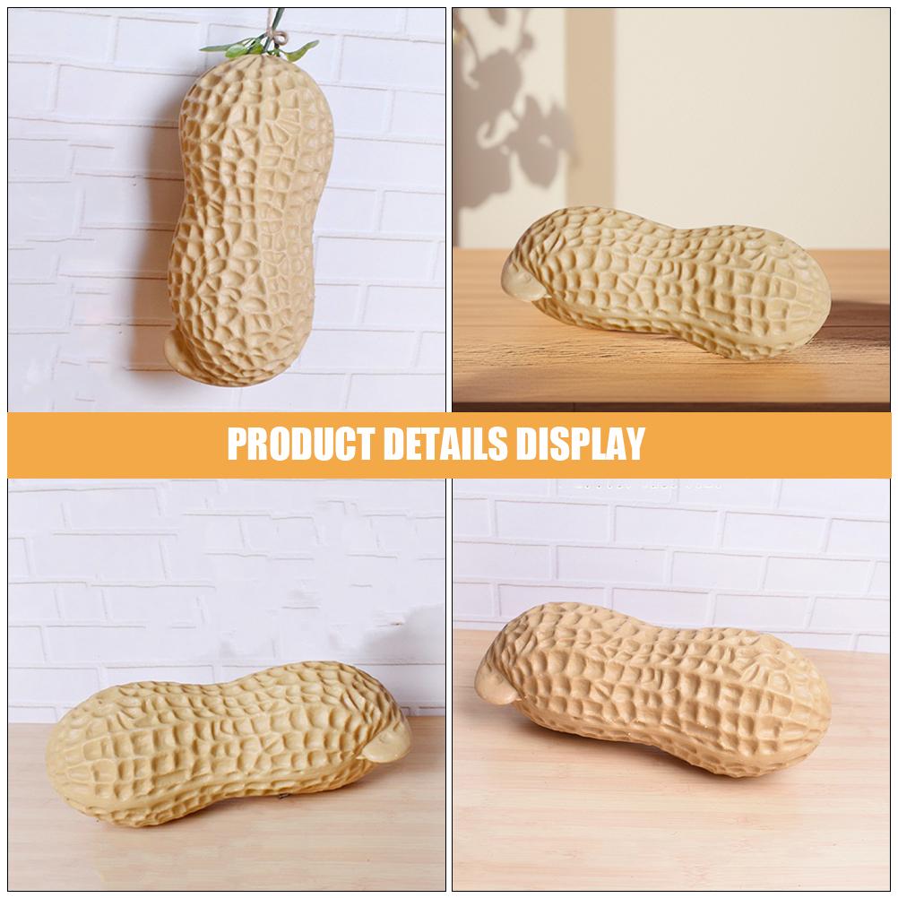 30Cm Giant Simulation Peanut Photo Prop Unique Design Artificial Peanut Decor Holiday Table Centerpiece ornament Display Model