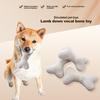 Dog Squeaky Toy Soft Plush Dog Chew Toy Boredom Relief Interactive Bone-shaped