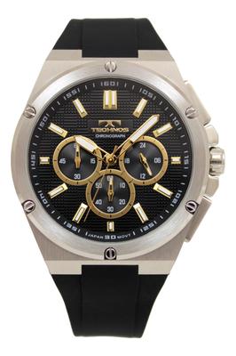 Technos T6C27SH Хронограф Черные Мужские Часы,