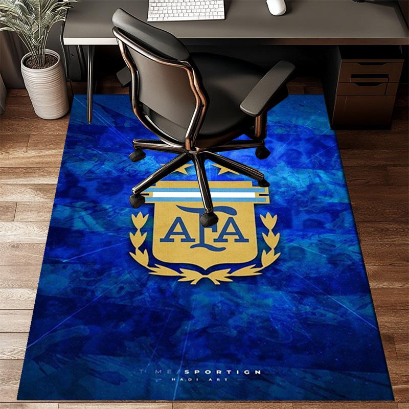 Argentina Football club Printed Office Carpet Chair Cushion Entryway Rug, Rugs for Living Room, Bedroom Christmas gifts
