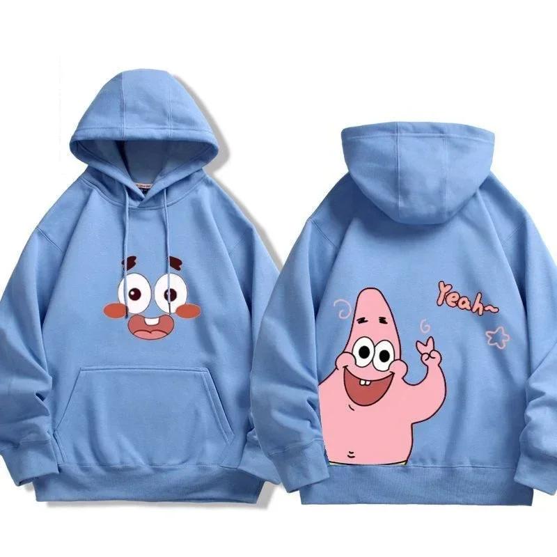 2025 MINISO Animation Spongebob Squarepants Sweatshirt Cartoon Polyester Hoodies for Autumn and Winter Thin or Fleeced Long-Sleeved Hooded