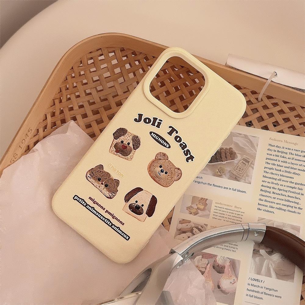 Bread Animal iPhone 17 Pro Max Apple Phone Case 14 Compatible 16 Soft Silicone 13 Korean Style 12