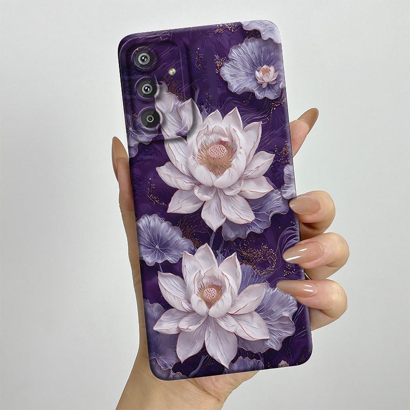 Phone Case for Samsung Galaxy M15 5G F15 5G Fashion Painted Half-wrapped Case Soft Silicon Cases E156 M156 Protection Back Cover
