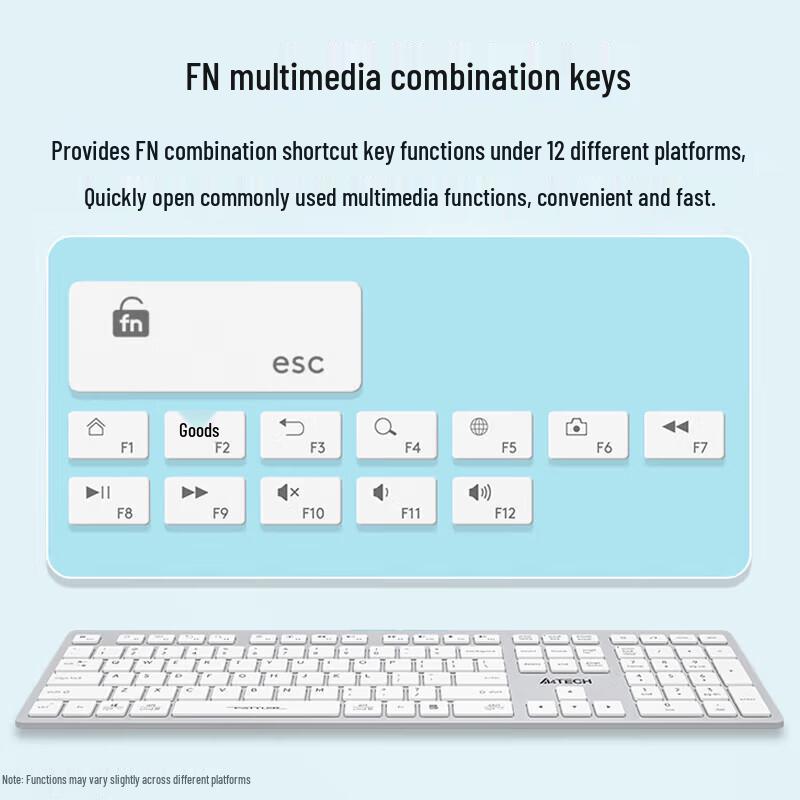 A4TECH FX50 Тонкая проводная клавиатура с ножничными переключателями