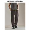 UR Мужские весенние однотонные брюки-морковки с эластичным поясом 2025