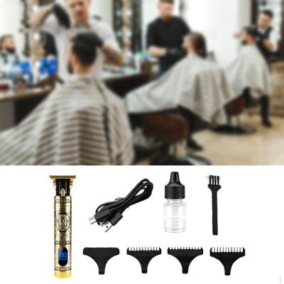 Машинка для стрижки волос Электрический триммер для носа, лица, парикмахерский инструмент для стрижки волос с ЖК-экраном