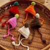 Cute Mini Knitted Hats Candy Color Casual Wear Hat Cartoon Animal Doll Hat  for Skirt