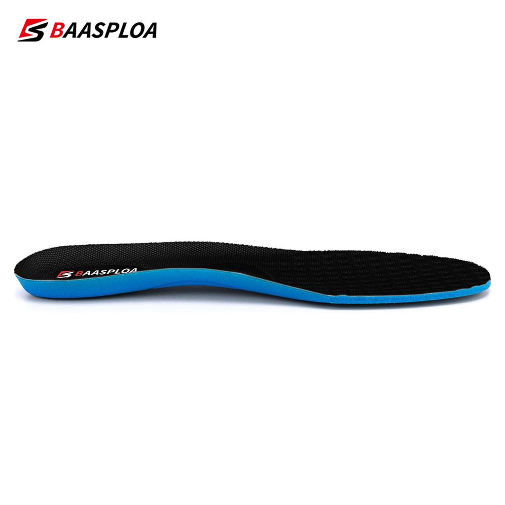BAASPLOA Мужские и женские стельки-дезодоранты, нескользящие мягкие амортизирующие спортивные стельки для спортивной обуви, дышащие, энергичные хлопковые спортивные стельки