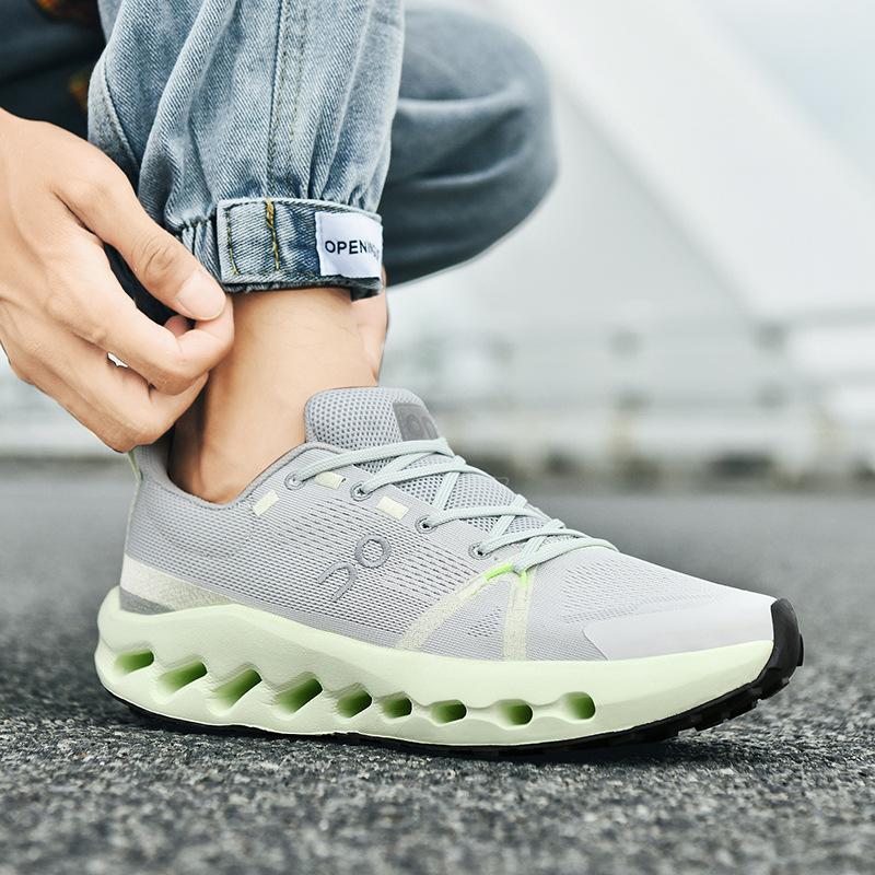 Новые уличные модные кроссовки с амортизацией, мужские дышащие сетчатые кроссовки, легкие универсальные спортивные кроссовки