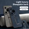 Sheepskin PU Leather Cover Case for Huawei Pura 70 Pro P60 P50 P40 P30 Lite P20 Y7A Y9S Y8P Y6P P Smart 2021 Honor 100 90 80 Case with Phone Bracket