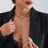 Украшения, Модная Креативная Грубая Алюминиевая Цепь, Длинное Ожерелье-Цепочка с Бахромой, Персонализированное Ожерелье-Цепочка на Спину