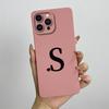 Чехол для iPhone 13 Pro Max Чехол для iPhone 13 Pro Милые парные начальные буквы Квадратная накладка на телефон Матовая ударопрочная задняя крышка