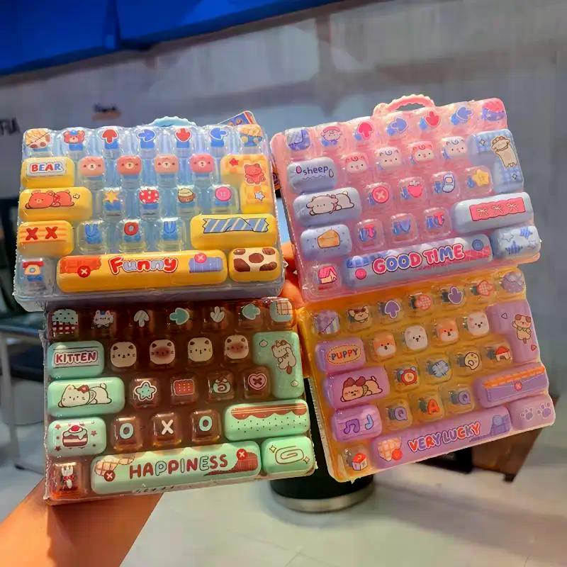 Портативная игрушка-брелок с 26 клавишами для снятия стресса, брелок-подвеска для сумки, подарки на день рождения для детей