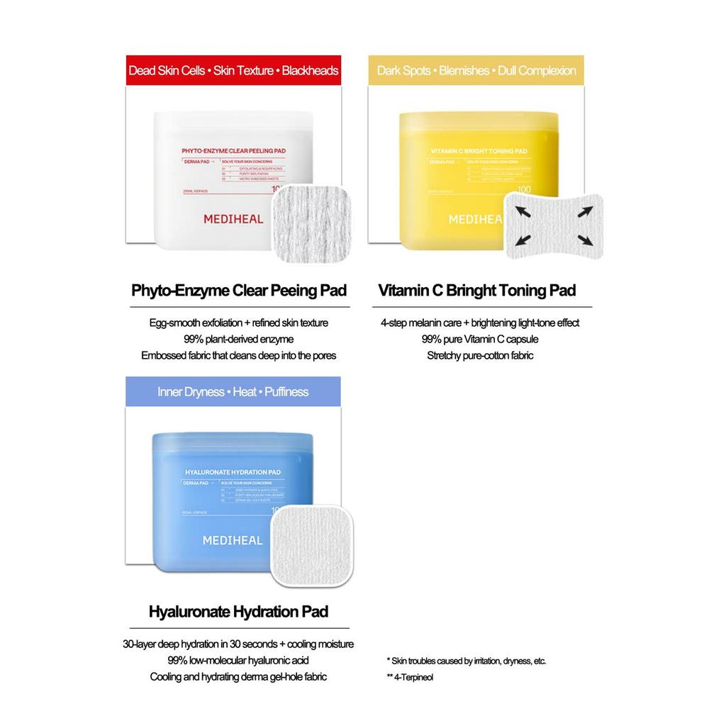 MEDIHEAL PDRN Lifting Pad – 100 Pads / 200 Pads