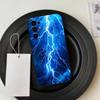 Dark night I-lightning Phone Case For Samsung S25,S24,S21,S22,S23,S30,Ultra,S20,Plus,Fe,Lite,Note,10,Black Cover