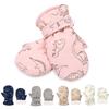 Thickened Fleece Kids Gloves Plush Baby Mittens Cartoon Skiing Snow Gloves  Girls Boys