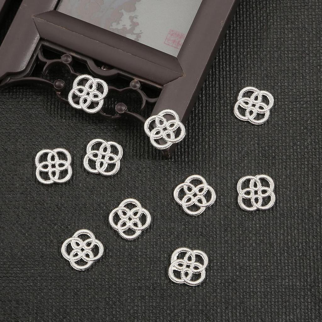 10 шт. антикварные полые цветочные аксессуары из сплава для изготовления ювелирных изделий своими руками