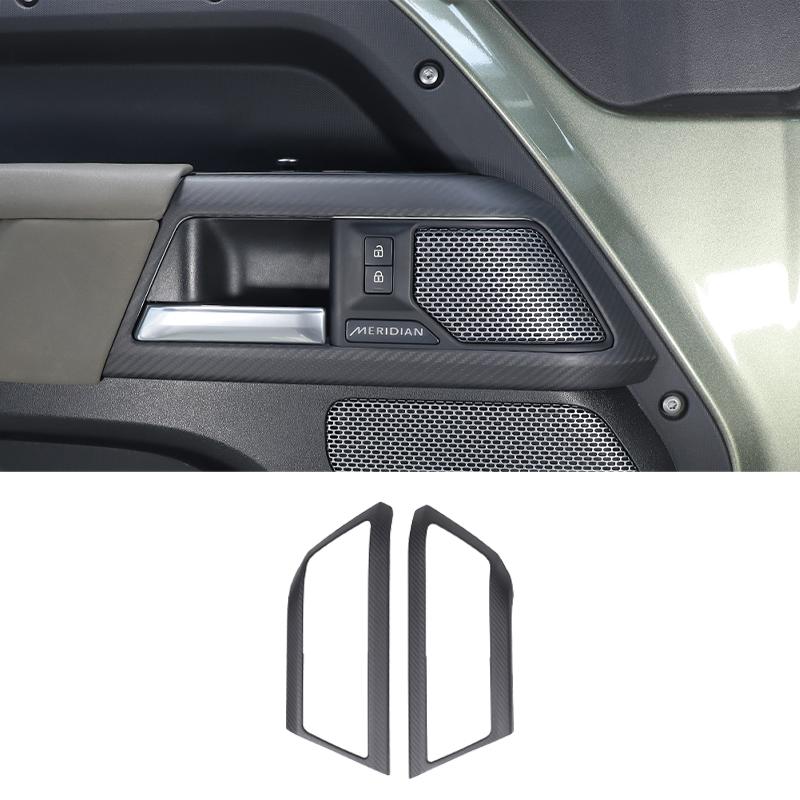 Для Land Rover Defender 90 110 2020-2025 Матовый комплект внутренней отделки из углеродного волокна Панель приборной панели Консоль Панель переключения передач Накладки Наклейки JWW3