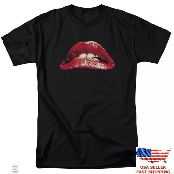 Новая Классическая футболка The Rocky Horror Picture Show с губами Лицензированный фильм ужасов