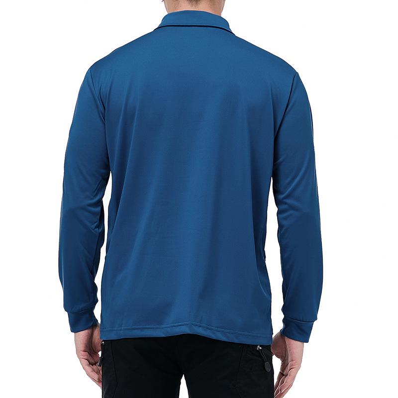 Мужская уличная рубашка-поло с длинным рукавом, легкая дышащая военная тактическая футболка, повседневная рабочая футболка для работы, пешего туризма, спортивные рубашки для гольфа, европейский размер