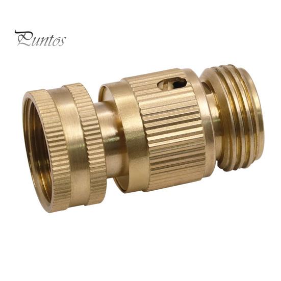 Латунный адаптер для садового шланга, мужской и женский быстрый соединитель, нержавеющий, устойчивый к коррозии, герметичный соединитель для шланга
