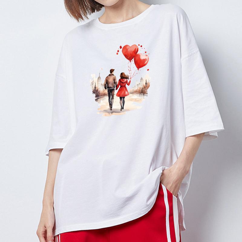 Нашивки на одежду для влюбленных, романтические воздушные шары, парчи, толстовки Ropa, самодельные наклейки для одежды, аппликация на футболку, нашивка ко Дню святого Валентина