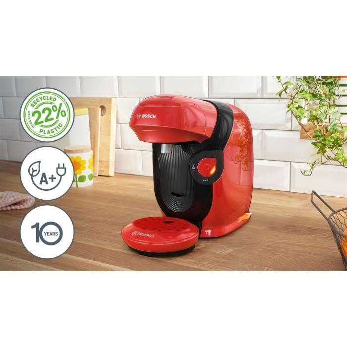 Machine à café multi-boissons - BOSCH - TASSIMO - T11 Style rouge - 1400 W