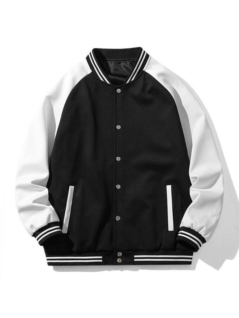 Осень 2024 Мужская свободная бейсбольная куртка: Модный бренд для подростков и студентов, универсальный повседневный стиль.