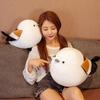 Super Soft Down Cotton Round Ball Shape Lifelike Fat Tits Bird Plush Toy Stuffed Plushie Parrot Cushion For Birthday Gift