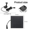 11/15.5cm Water Fountain Solar Power Panel Water Pump  8 Nozzle Outdoor Watering System Energy Saving Kits Garden Decoration