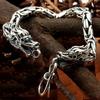 Retro Keel Bracelet Alloy Punk Dragon Bone Bracelet Vintage Double Headed Dragon Bracelet Men