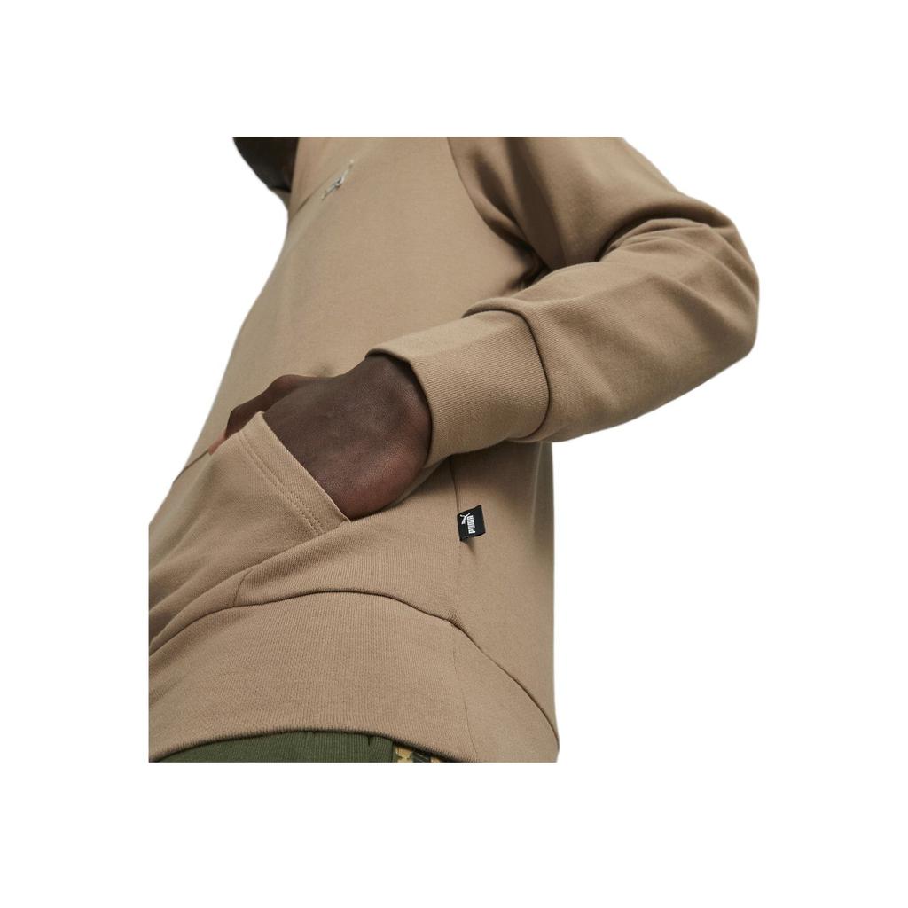 Puma Лучший Ess Однотонный Повседневный Свободный Крой Толстовка с Капюшоном и Длинным Рукавом Мужская толстовка Коричневый 675978-85