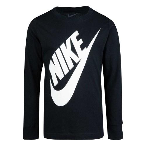 Nike Childrens/Kids Futura Oversized Logo Long-Sleeved T-Shirt