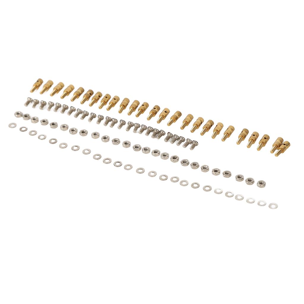 Pushrod Linkage Stopper Quick Adjuster RC Push Rod Connector with Screws Nuts Gaskets for Model Boat Airplane Helicopter