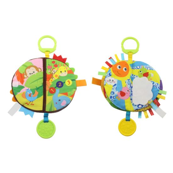 Раннее обучение головоломка игрушки милые подвесные детские мягкие погремушки тканевая книга прорезыватель игрушка малыш