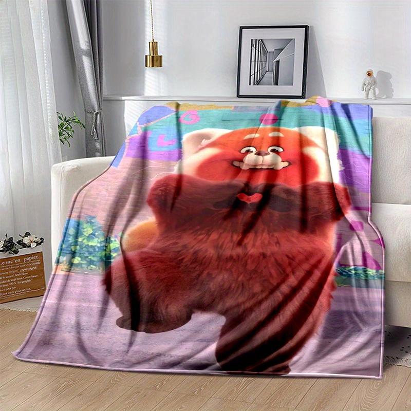 1pc, Cute Red Panda Blanket Perfect for Home Decor, Couch Blanket, Travel, Camping, Office Nap