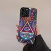 Чехол для телефона Mandala Chakra Yoga для IPhone 17 Air 16 15 14 11 12 13 Pro Max Plus X XR XS Цветной Серебристый Жесткий Чехол