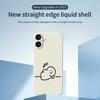 For iPhone 17 Case Stick Figure Pattern Printing Straight Edge TPU Phone Back Cover