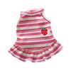Dog clothes summer thin teddy new strawberry suspender summer than bear puppy bipeg