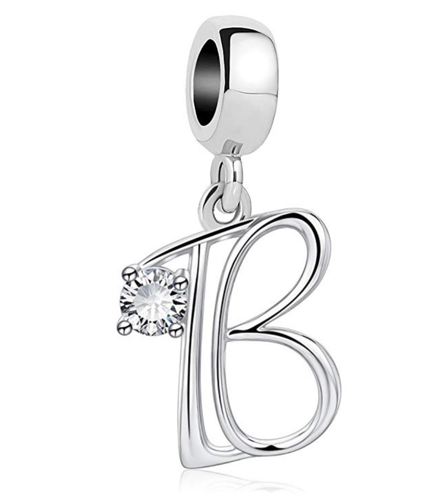 26 A-Z Alphabet Beads Copper Love Letter Charm Fit Original Bangle Charms Bracelet Cz Zircon Bead Jewelry